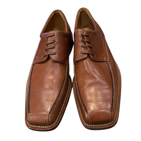 New Mezlan “Canova” Men\'s Tan Leather Oxford Dress Shoes 9